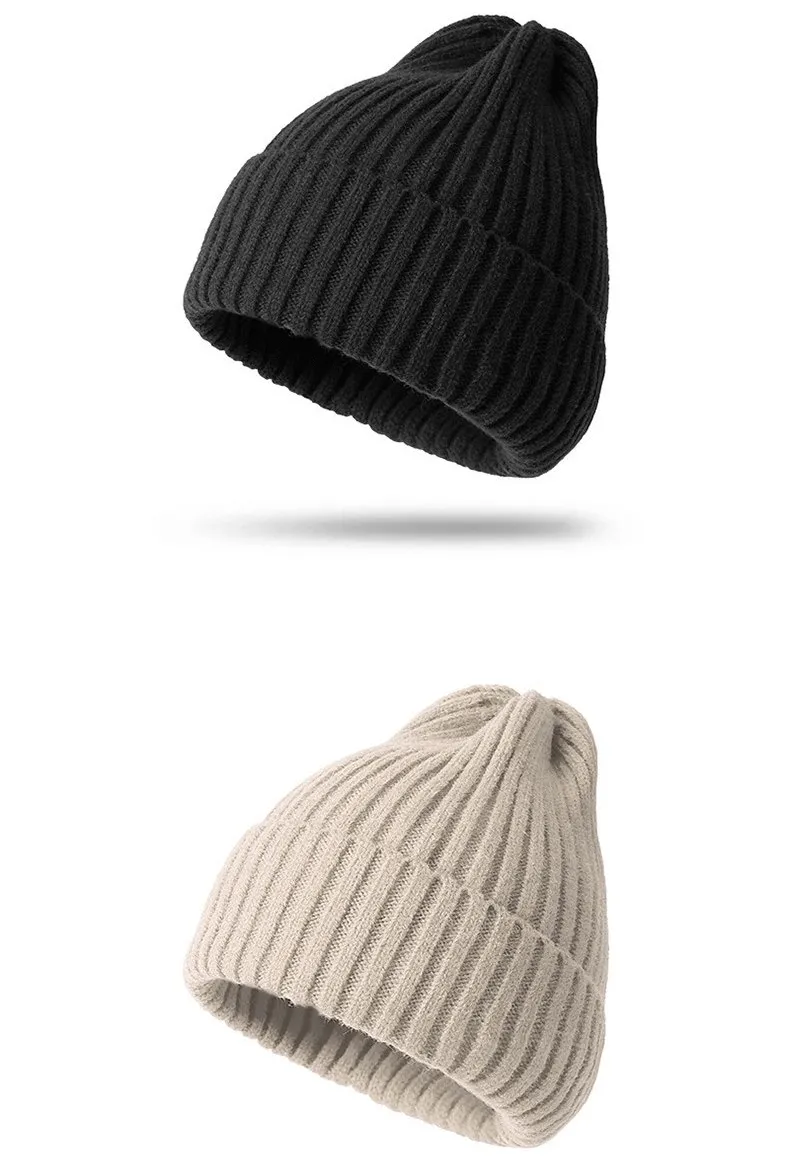 Stylish Knitted Plain Women's Hat / Women's Headwear - SF0291