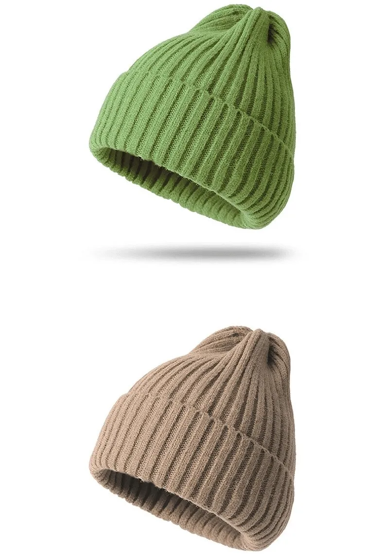 Stylish Knitted Plain Women's Hat / Women's Headwear - SF0291