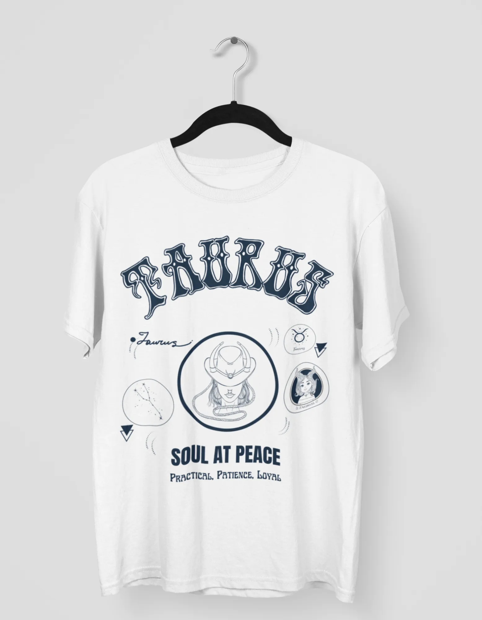 Taurus The Bull Graphic Printed Oversized T-Shirt For Women