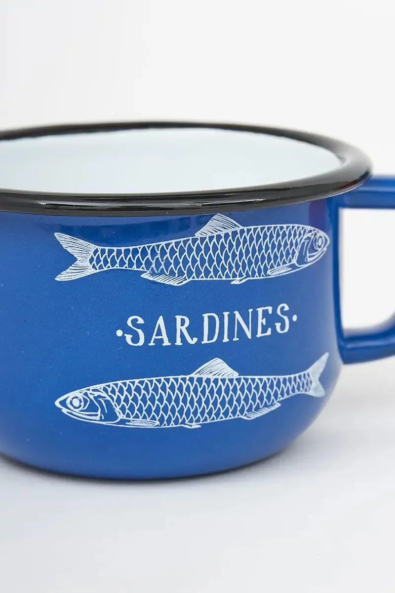 Taza de metal 'Sardines' ancha