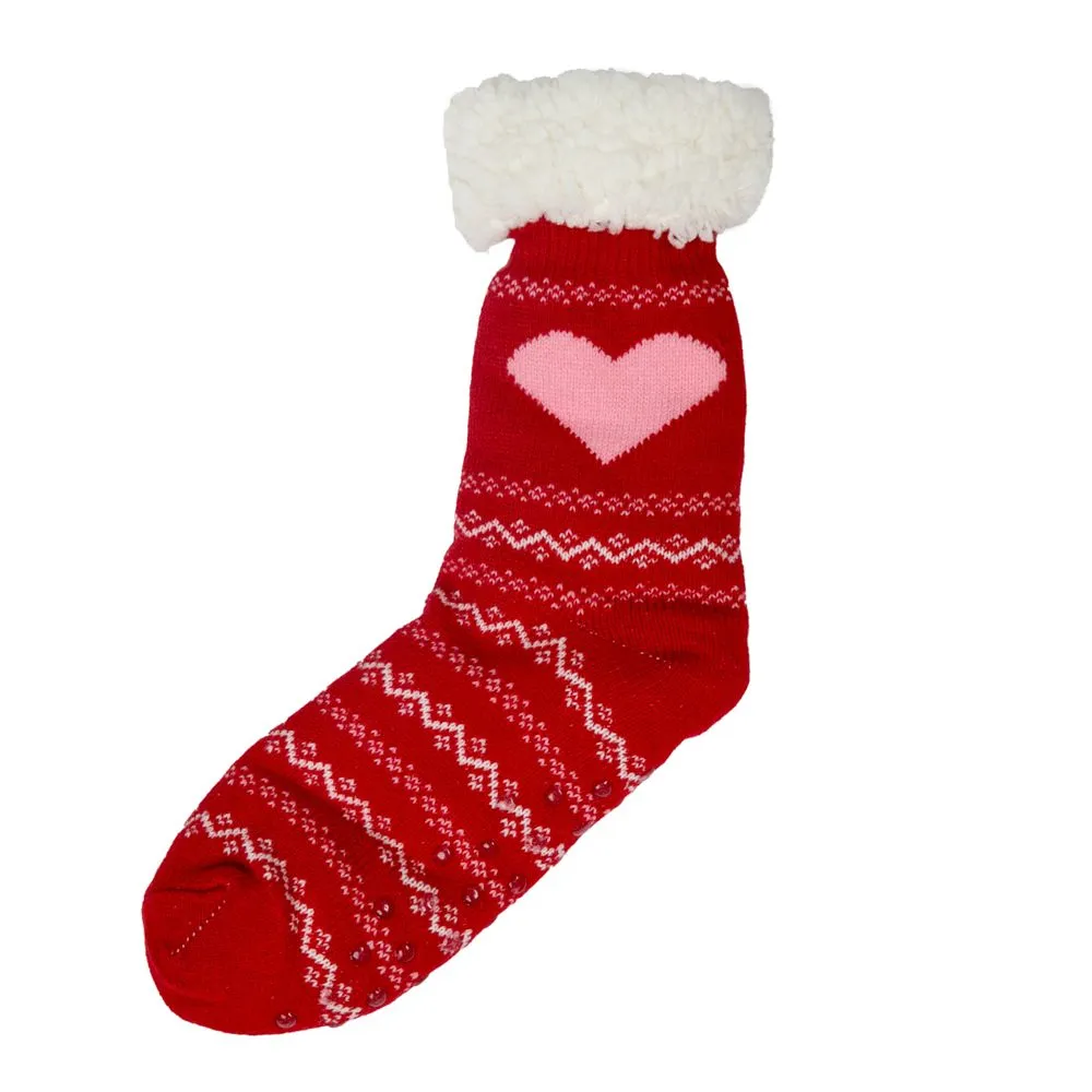 Valentine's Day Slipper Socks