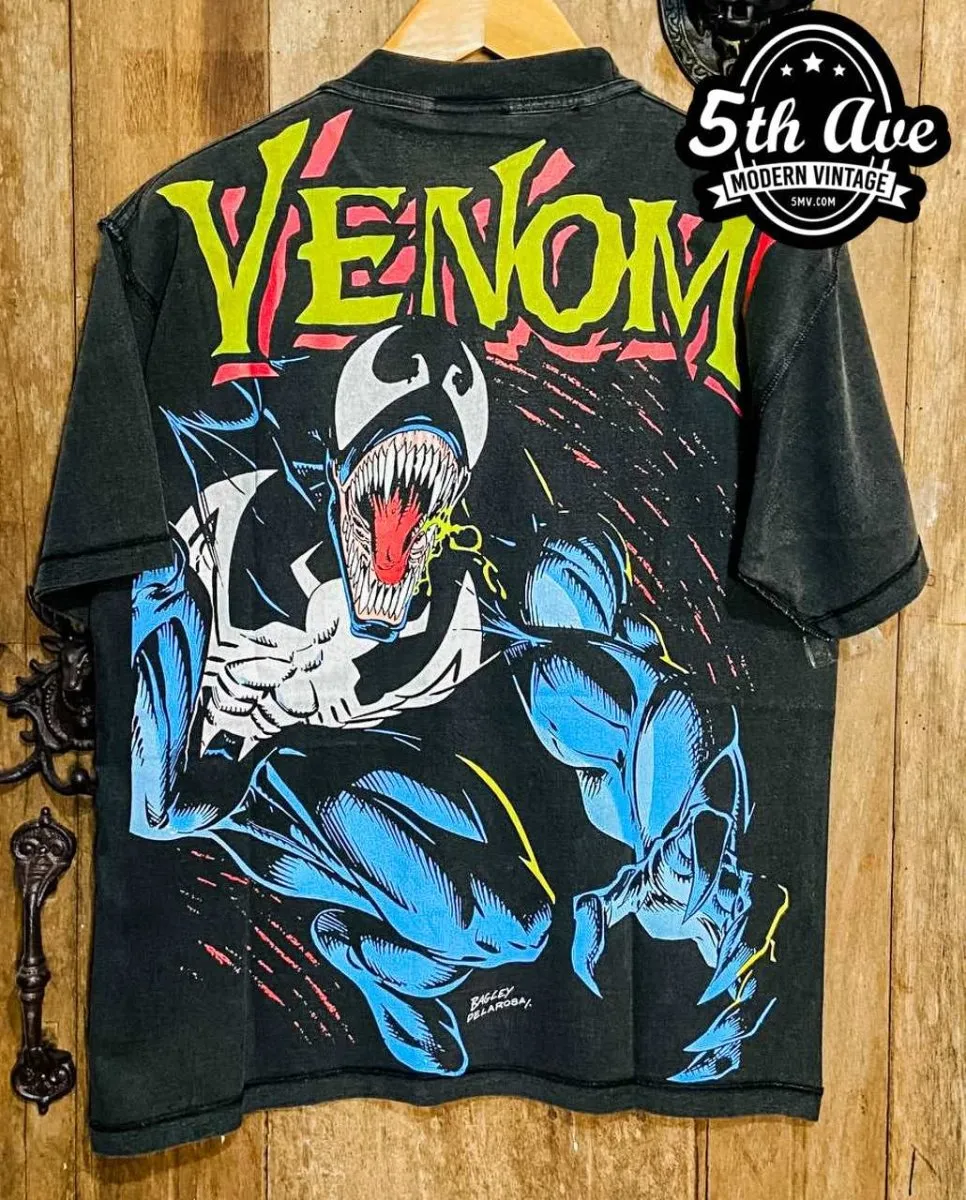 Venom Unique Inside-Out Full Color Print Cotton T-Shirt