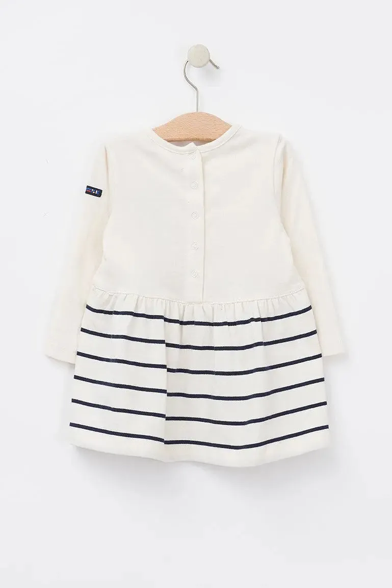 Vestido Batela en algodón manga larga con ballena - B2516