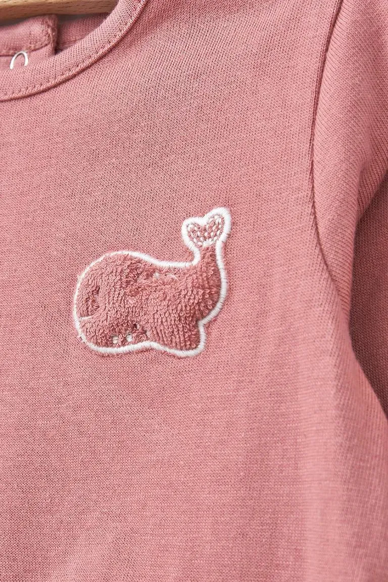 Vestido Batela en algodón manga larga con ballena - B2516