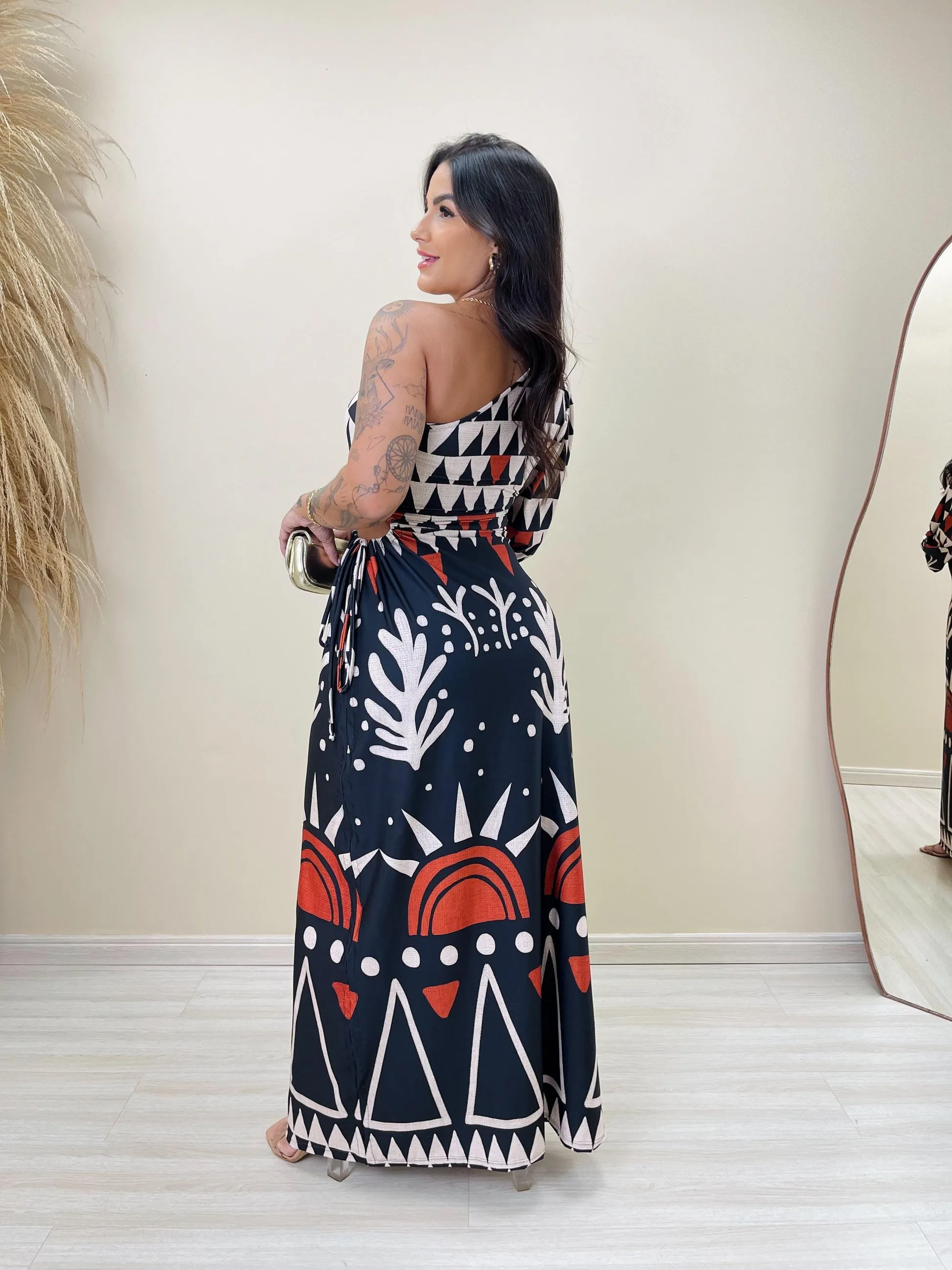 Vestido Caribe Pintura Rupestre (3066)